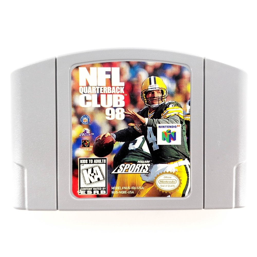 NFL Quarterback Club 98 (Nintendo 64, 1997) Authentic Complete Tested & Works - Picture 2 of 16